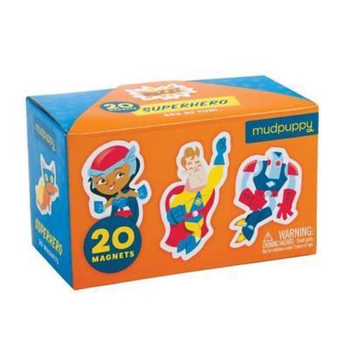 Mudpuppy Superhero Magnets 20 Pieces