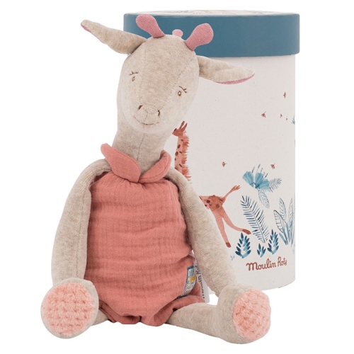 Moulin Roty doll Giraffe Bibiscus Sous mon Baobab in gift box