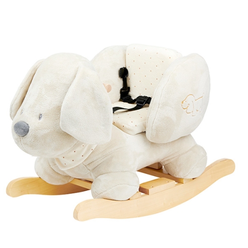 Nattou Rocking Dog Charlie Vanilla