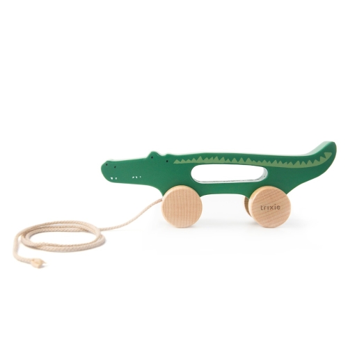Trixie Wooden Pulling Toy Mr. Crocodile