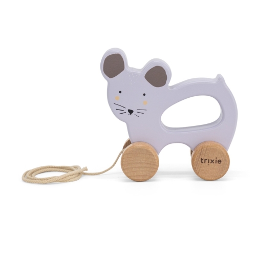 Trixie Wooden Pulling Toy Mrs Mouse