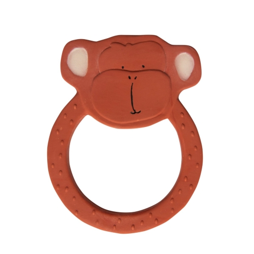 Trixie Round Teething Ring Natural Rubber Mr Monkey