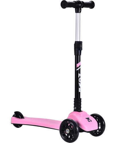 Move 3-wheel Folding scooter Pastel Pink with lights