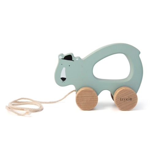 Trixie Wooden Tug toy Mr Polar Bear