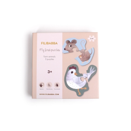 Filibabba My First Puzzles Farm Animals