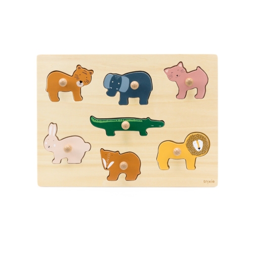 Trixie Wooden animal insert puzzle 7 pieces