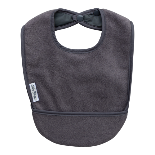 Silly Billyz Fleece pocket Bibs Anthracite