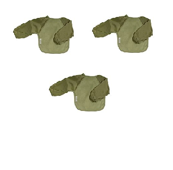 Silly Billyz Fleece small Longsleeve Bibs Olive 3 Pieces