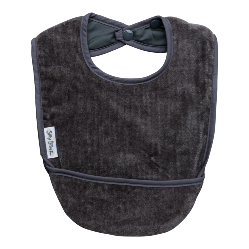 Silly Billyz Towel pocket Bibs Anthracite