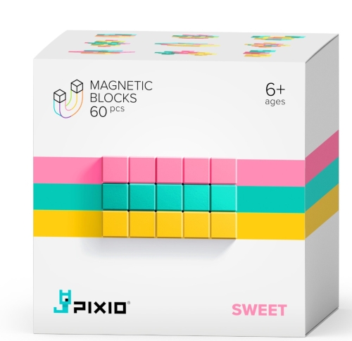 Pixio Magnetic Toy Abstract Sweet 64 Pieces