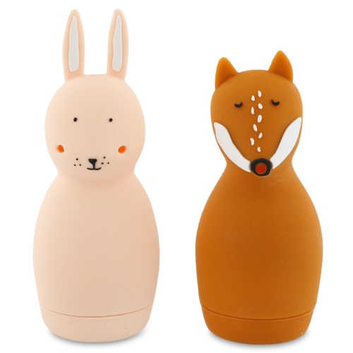 Trixie Bath toys spraying animals Mrs. Rabbit &amp; Mr. Fox