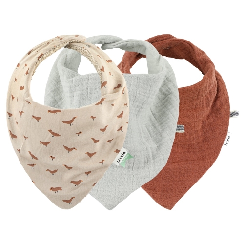 Trixie Bandana Bib 3-Pack mix Babbling Birds