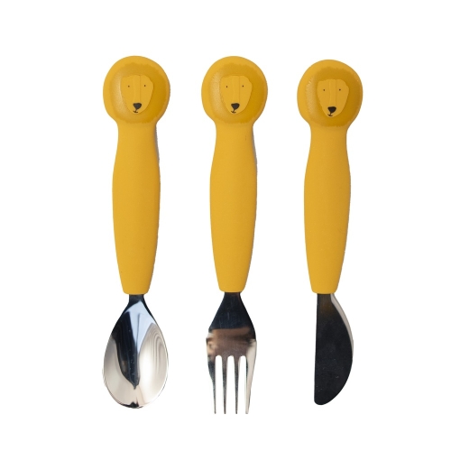 Trixie Silicone Cutlery Set of 3 Mr Lion