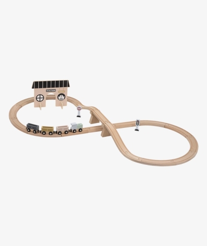 Tryco Wooden Train Set Station