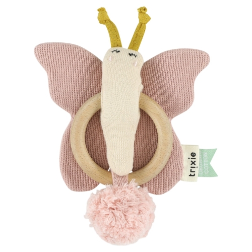 Trixie Knitted Toys Teething Ring Butterfly