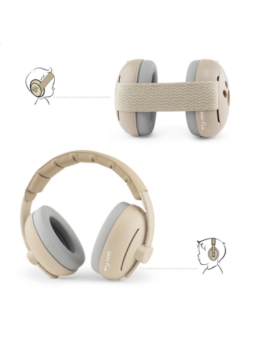 ZAZU - Earmuffs Baby &amp; Junior - Taupe