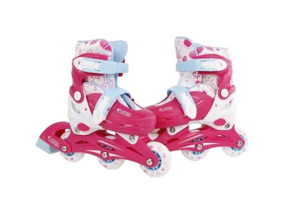 Street Rider inline skates hardboot pink size 30 33