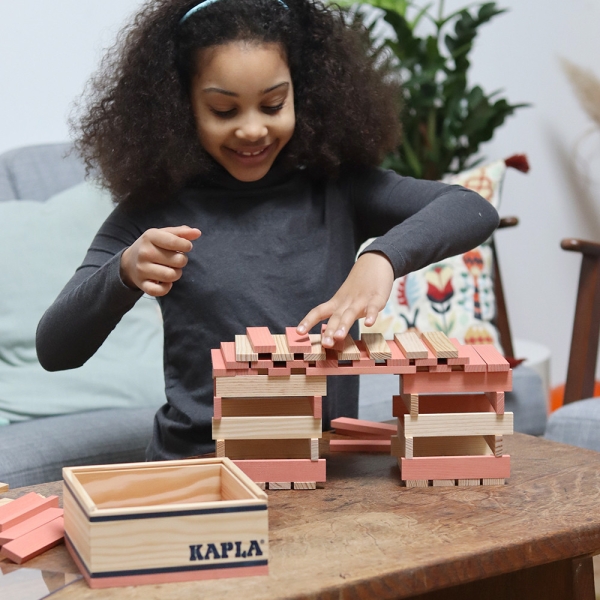 KAPLA Boards 40 Pieces Pink Offer at PLUSTOYS
